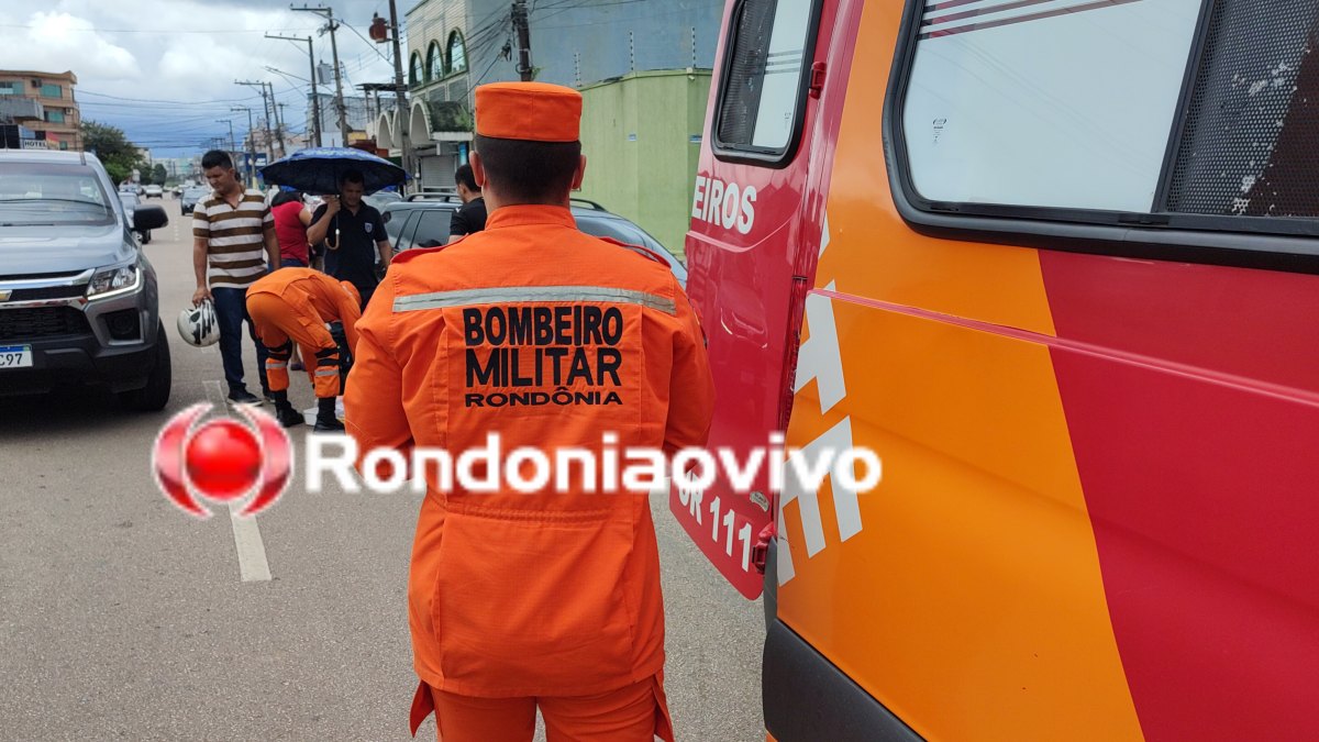 'NA JOAQUIM': Motociclista avança cruzamento e sofre grave acidente no Centro