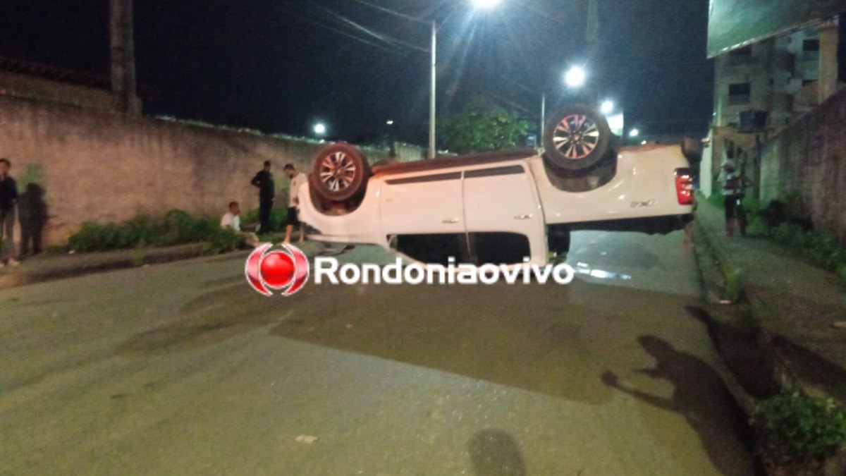 VÍDEO: Caminhonete capota após grave colisão na Pinheiro Machado 