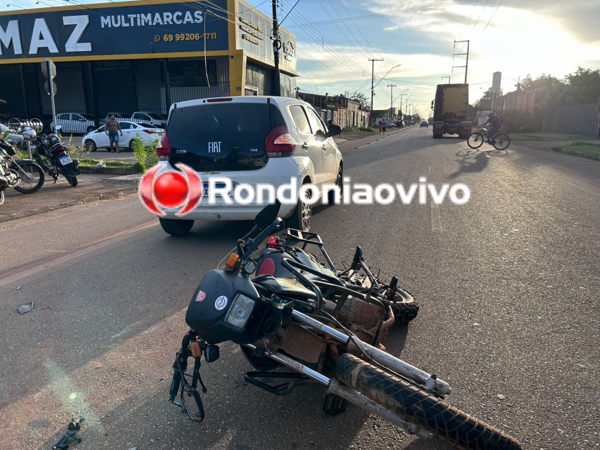 VÍDEO: Motoboy sofre ferimentos após acidente envolvendo motorista de aplicativo 