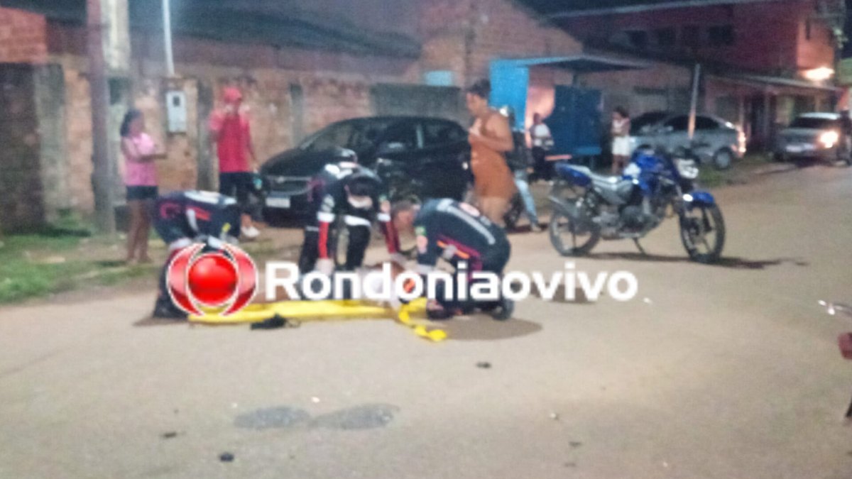 CIDADE DO LOBO: Homem e mulher ficam com ferimentos após colisão entre motos 