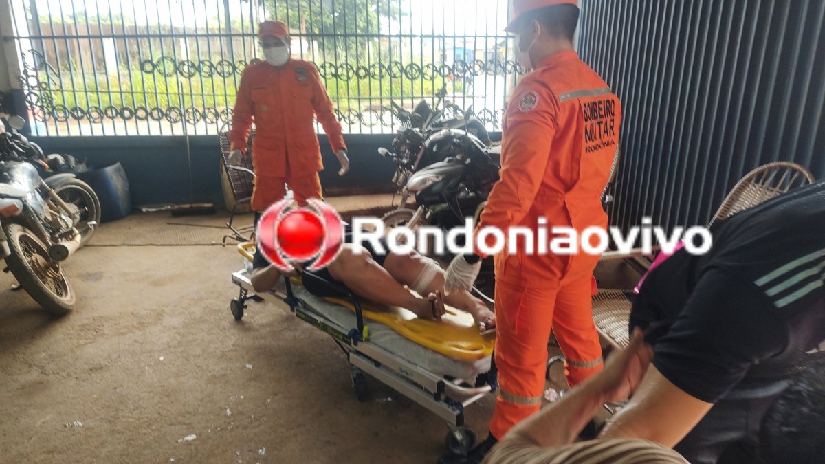 VÍDEO: Grave acidente entre motos deixa mulher e homem feridos