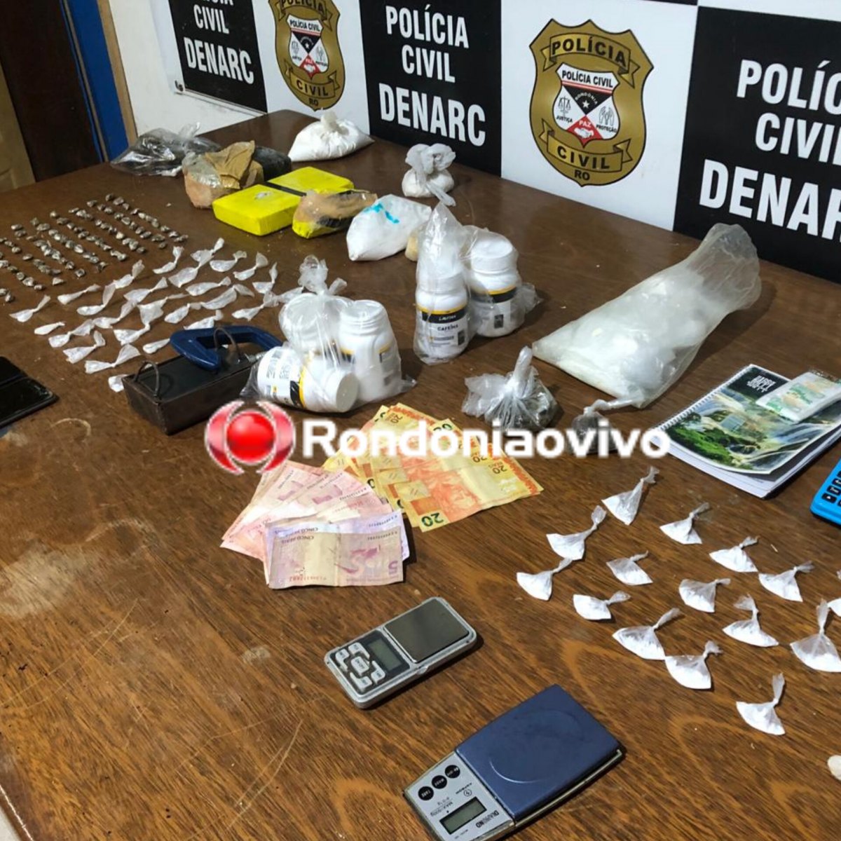 COMBATE AO TRÁFICO Denarc fecha laboratório de refinaria de drogas e prende traficante 