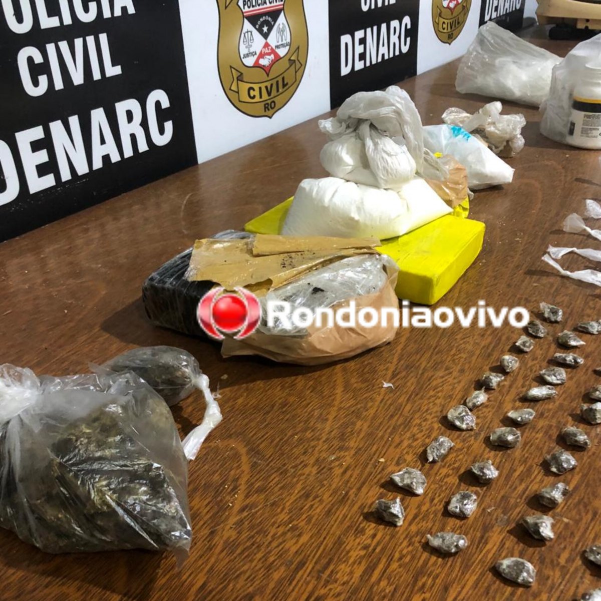 COMBATE AO TRÁFICO Denarc fecha laboratório de refinaria de drogas e prende traficante 