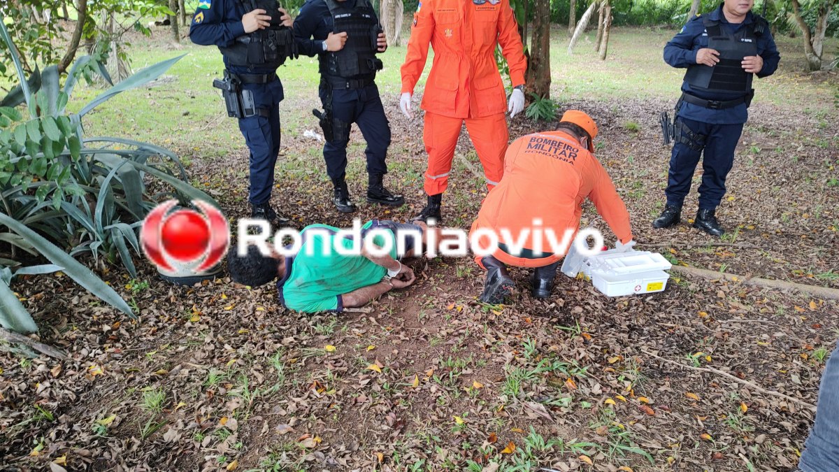 VÍDEO: Criminoso é baleado por PM após roubar mulher