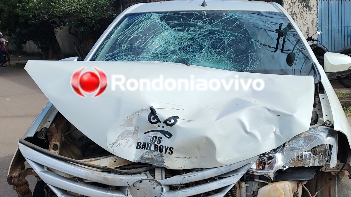 AVANÇOU: Motociclista tem pé dilacerado após grave acidente