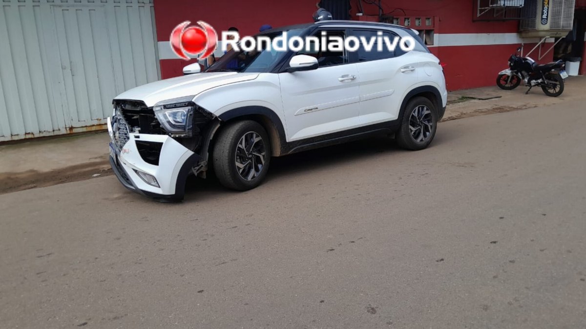 VÍDEO: Mulher sofre fratura exposta após motorista de Creta avançar cruzamento