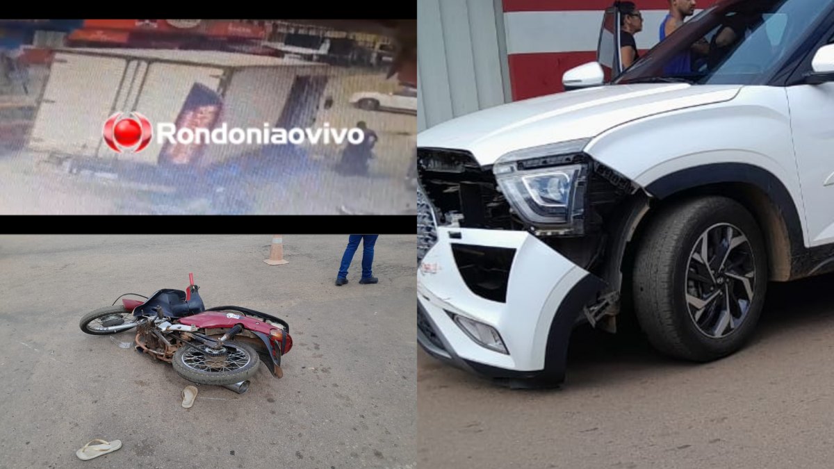 VÍDEO: Mulher sofre fratura exposta após motorista de Creta avançar cruzamento