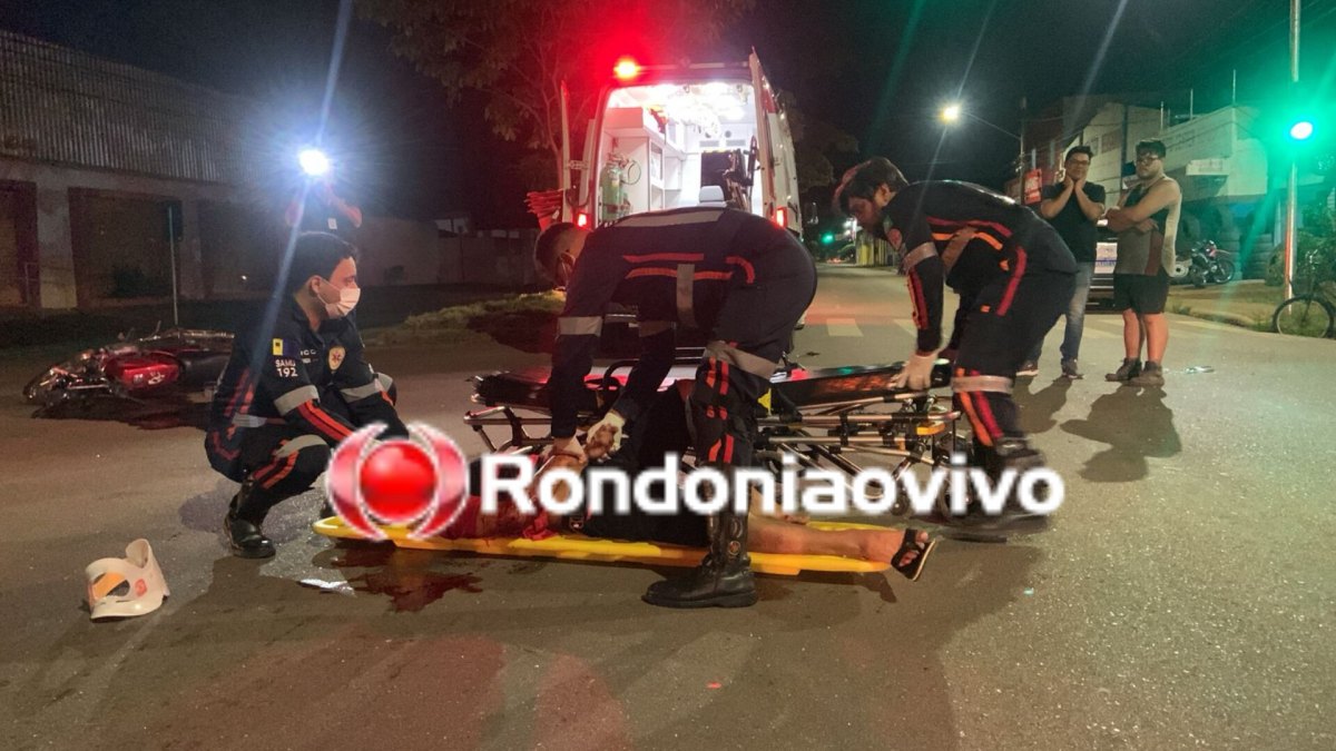 VÍDEO: Motociclista sofre traumatismo craniano em grave acidente 