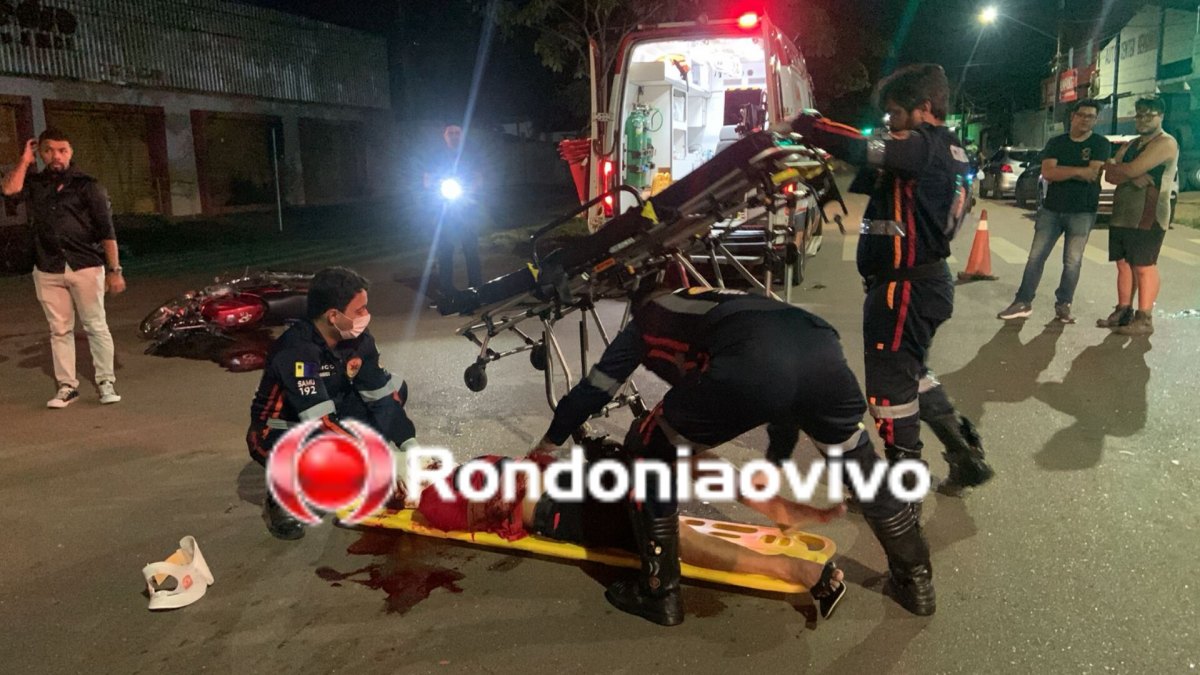 VÍDEO: Motociclista sofre traumatismo craniano em grave acidente 