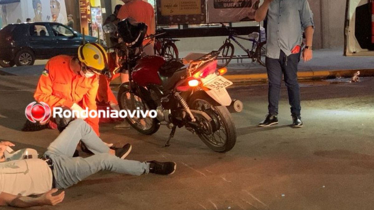 NA RAFAEL: Casal sofre acidente após motorista de Polo avançar cruzamento 