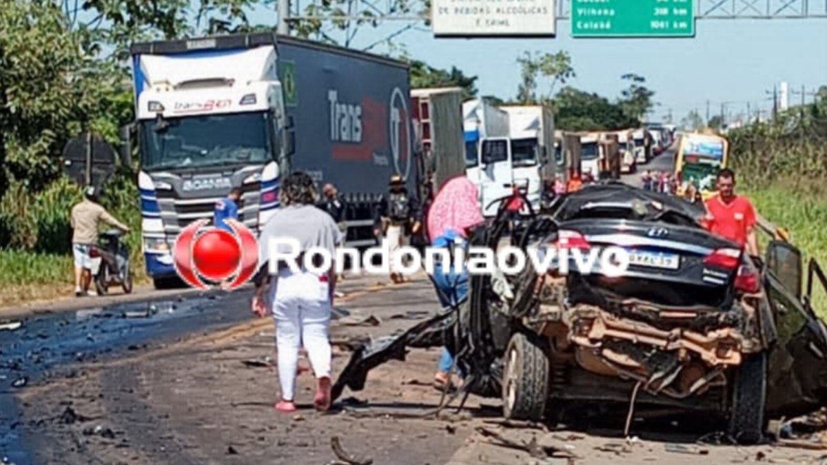 TRÁGICO: Empresário morre após batida de frente com carreta na BR-364
