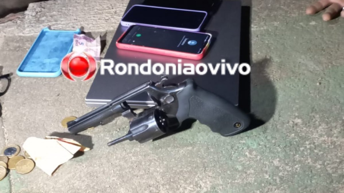 ASSALTOS: Criminoso é preso com revólver e vários celulares roubados 