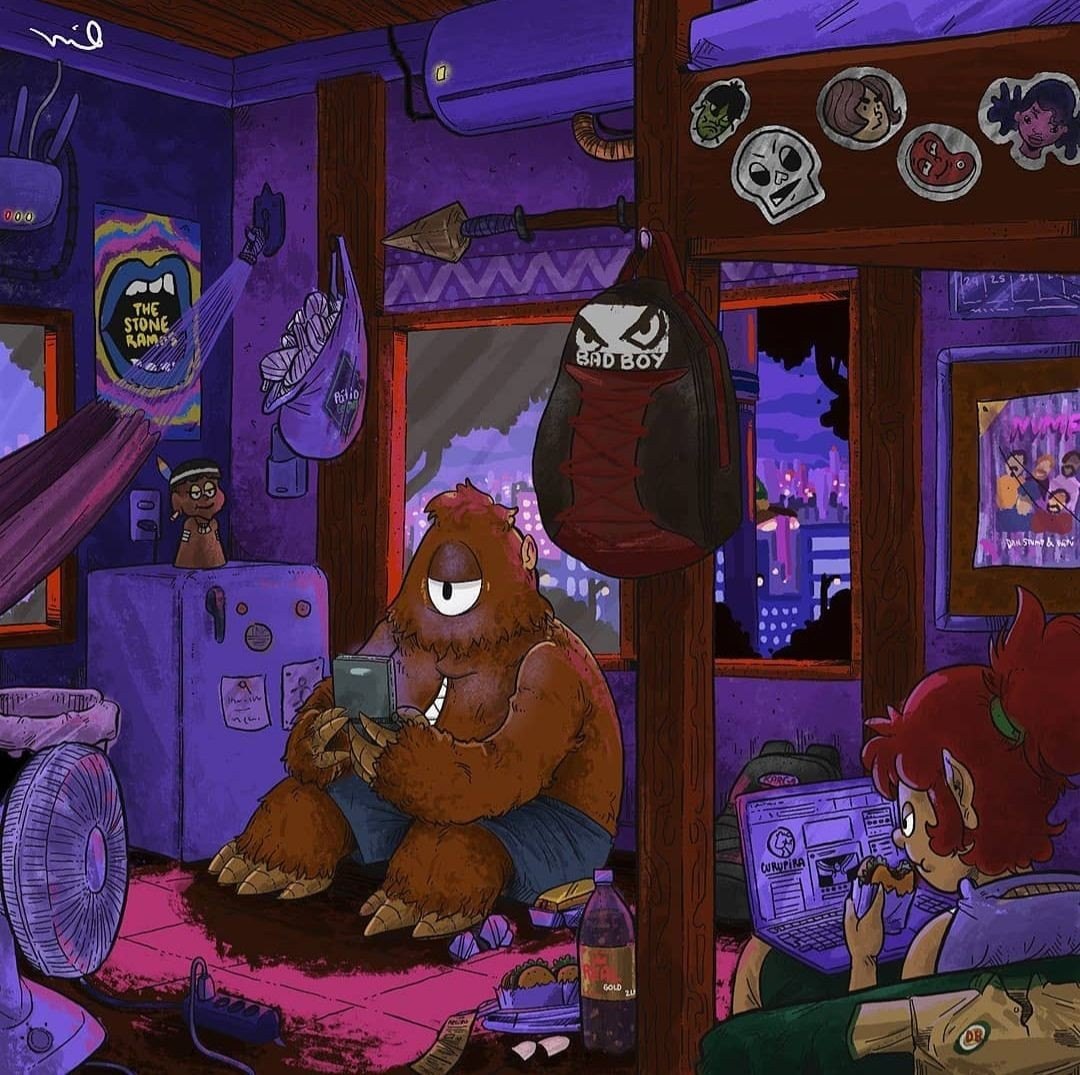 DESENHO:  Ilustrador cria versões cotidianas de cinco lendas amazônicas