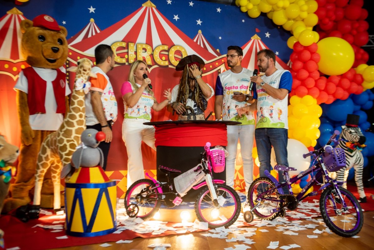 DIA DAS CRIANÇAS: Bicicletas sorteadas serão entregues em escolas e Prédio do Relógio