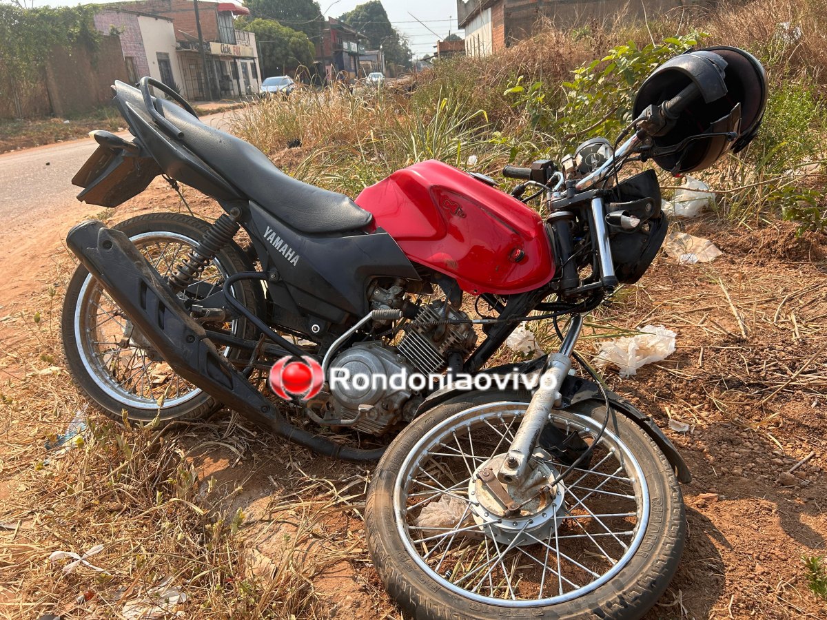 MOTORISTA FUGIU: Roda de moto é arrancada e mulher fica em estado grave após acidente
