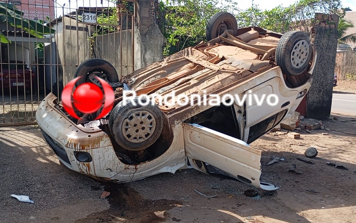 VÍDEO: Capotamento na Pinheiro Machado foi gravado por câmera de segurança