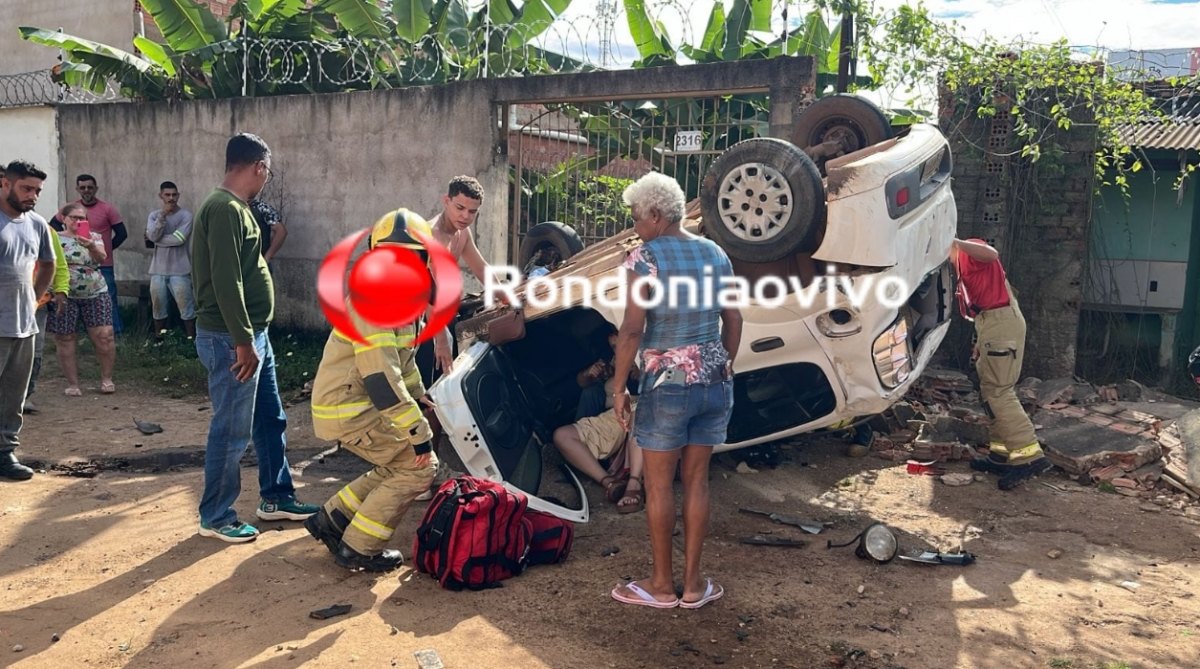 VÍDEO: Capotamento na Pinheiro Machado foi gravado por câmera de segurança