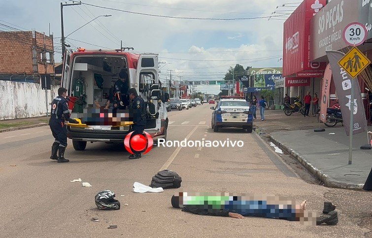 VÍDEO: Homem e mulher ficam feridos em acidente na Avenida Jatuarana