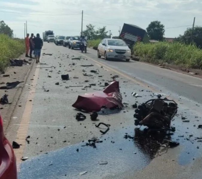 TRAGÉDIA: Batida frontal mata um idoso na BR 364 entre Cacoal e Pimenta Bueno