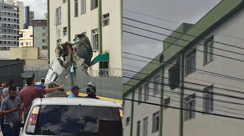 VÍDEO: Avião de pequeno porte cai e atinge prédio em Belo Horizonte