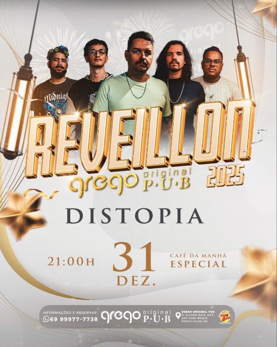 VIRADA DO ANO: Confira a programação do Réveillon 2025 no grego original