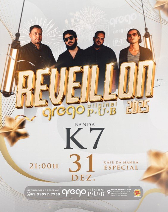 VIRADA DO ANO: Confira a programação do Réveillon 2025 no grego original