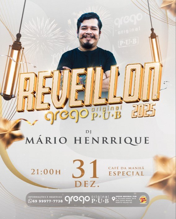 VIRADA DO ANO: Confira a programação do Réveillon 2025 no grego original