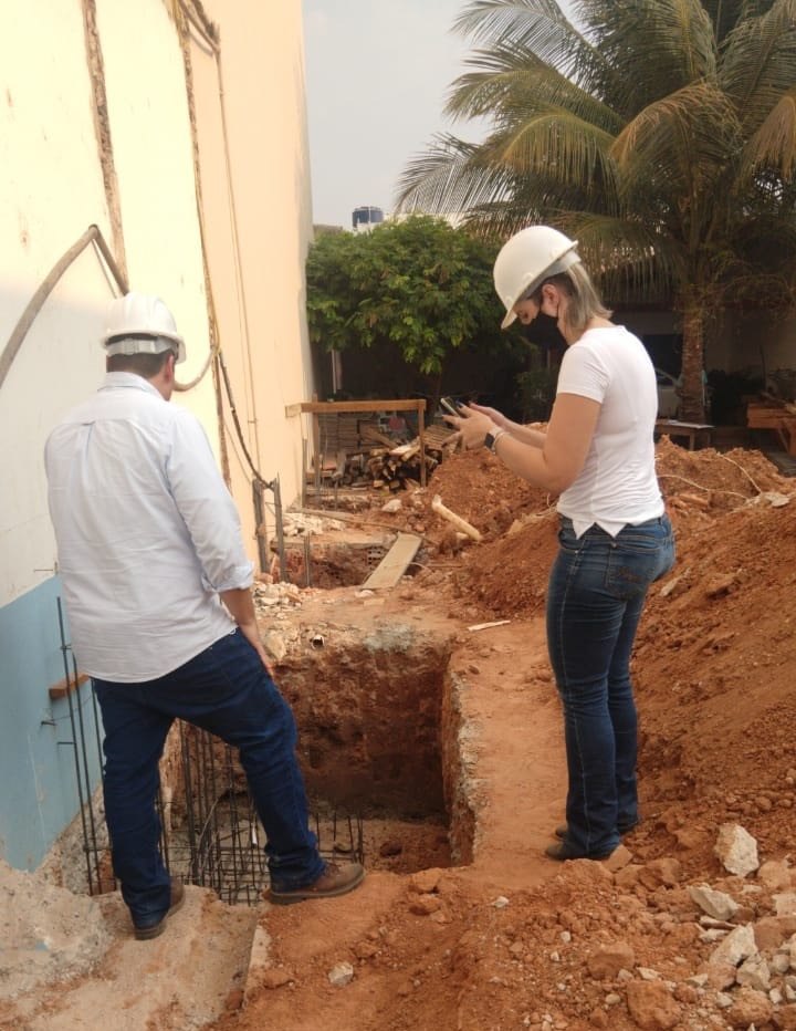 EM CACOAL: Visita técnica online leva acadêmicos da Unesc para dentro de obra 