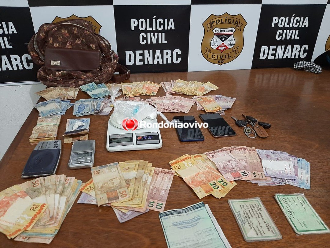 DENARC: Investigadores da Polícia Civil prendem dois traficantes com cocaína na capital