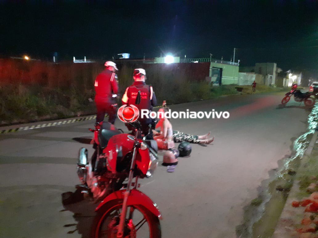 ATROPELAMENTO: Cachorro atravessa na frente de moto e deixa duas mulheres feridas