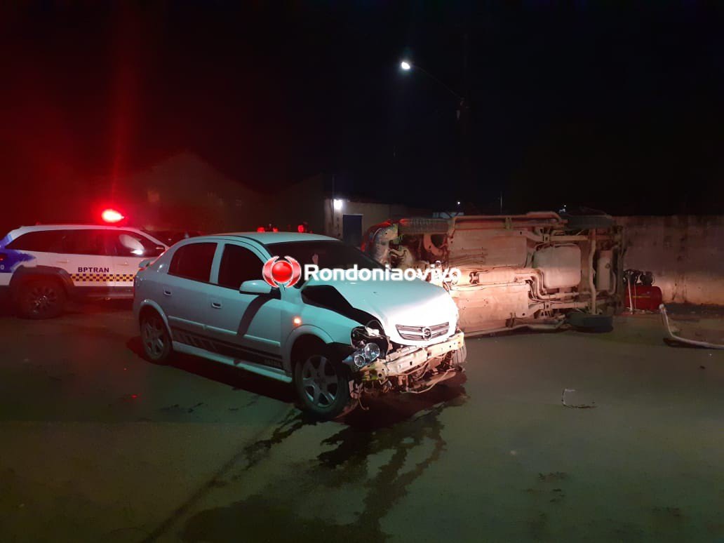 INVADIU: Colisão com capotamento deixa criança ferida em Porto Velho