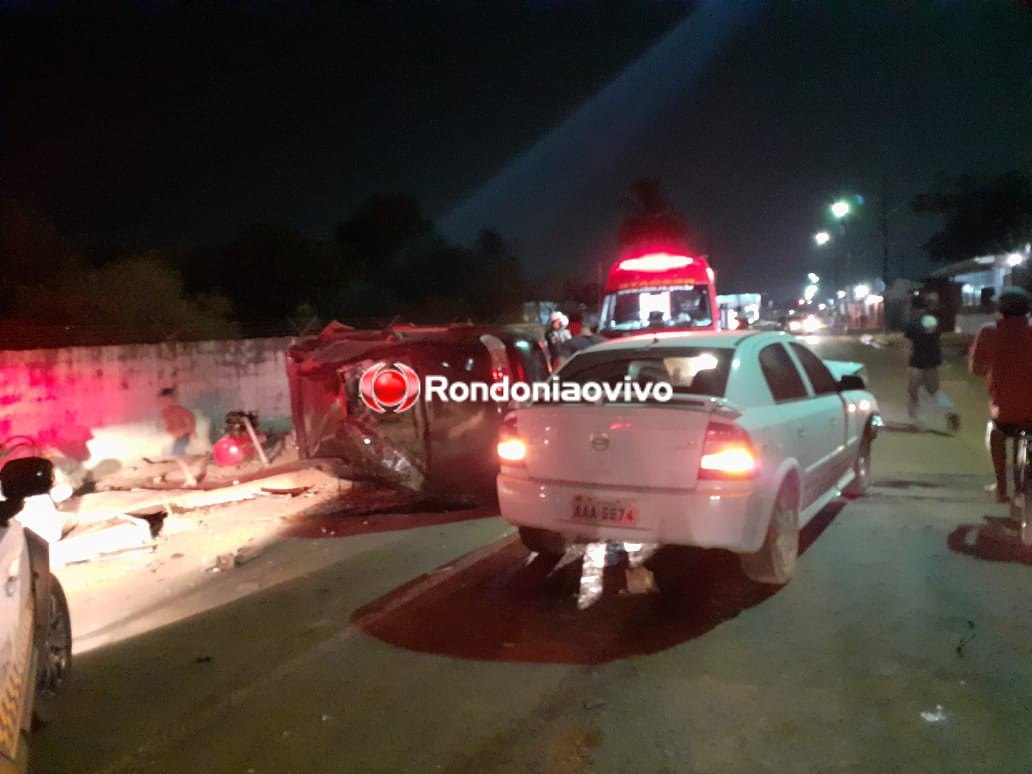 INVADIU: Colisão com capotamento deixa criança ferida em Porto Velho