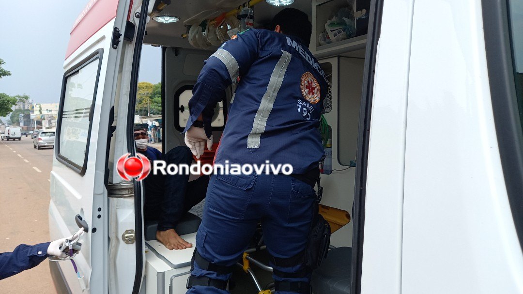 CONFIRA O VÍDEO: Jovem é esfaqueado por mulher após discussão na capital