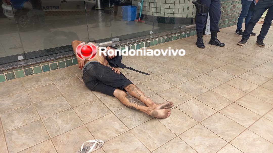 ASSISTA O VÍDEO: Homem é baleado e pede socorro no Centro de Porto Velho