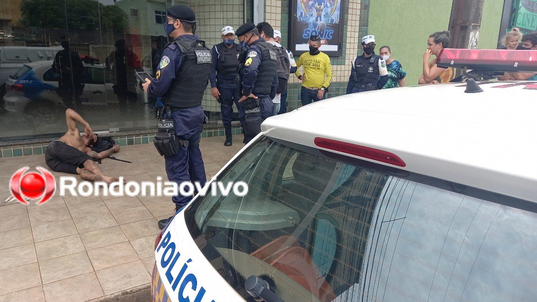 ASSISTA O VÍDEO: Homem é baleado e pede socorro no Centro de Porto Velho