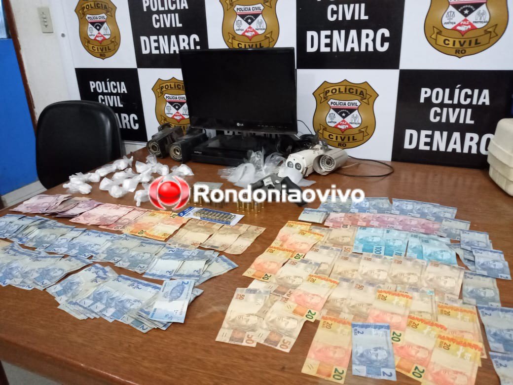 TRÁFICO: Denarc prende vigilante armado que usava bar para vender droga