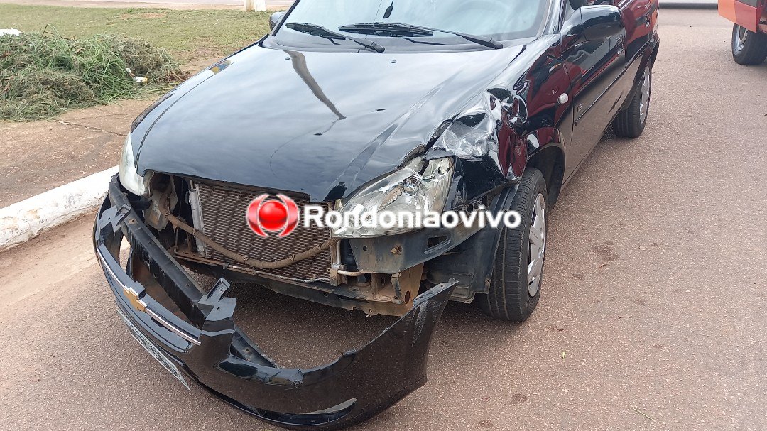 ASSISTA: Motociclista sofre fratura exposta em acidente com carro na Jorge Teixeira