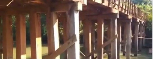 DENÚNCIA: Ponte do Rio Contra corre o risco de desabar e causar uma tragédia