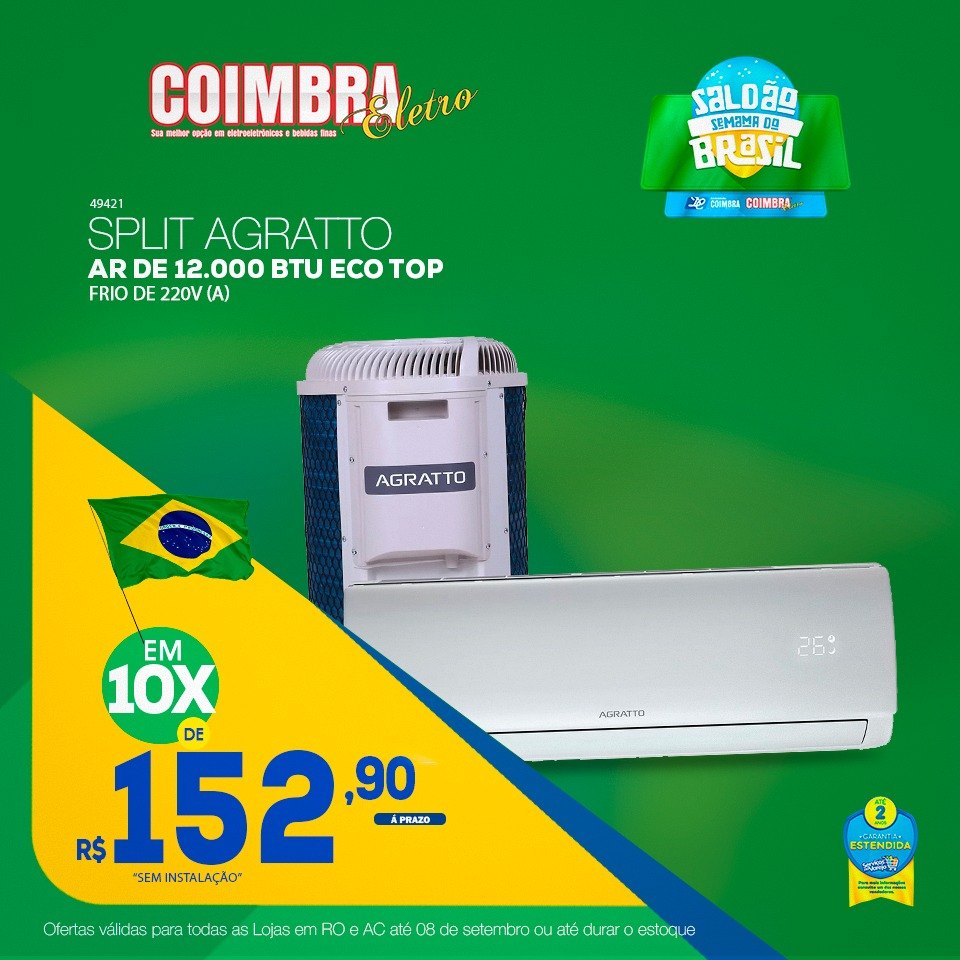COIMBRA ELETRO: Semana do Brasil com promoções em todas as lojas 