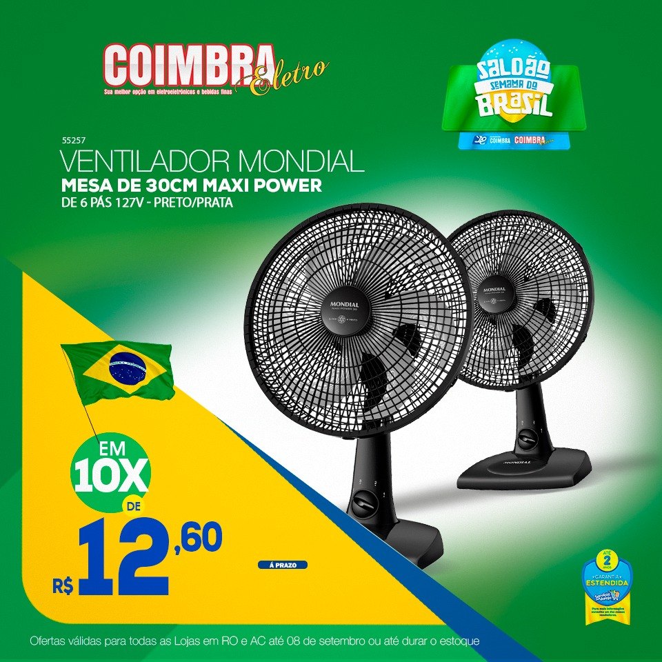 COIMBRA ELETRO: Semana do Brasil com promoções em todas as lojas 