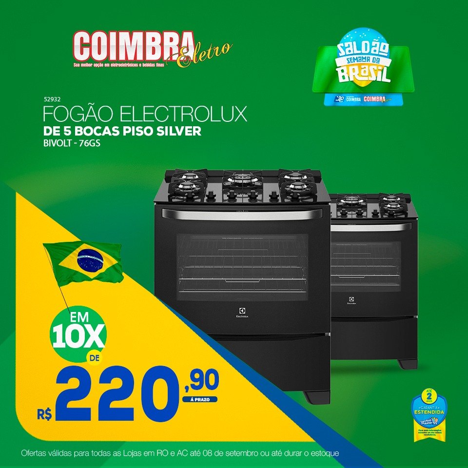 COIMBRA ELETRO: Semana do Brasil com promoções em todas as lojas 