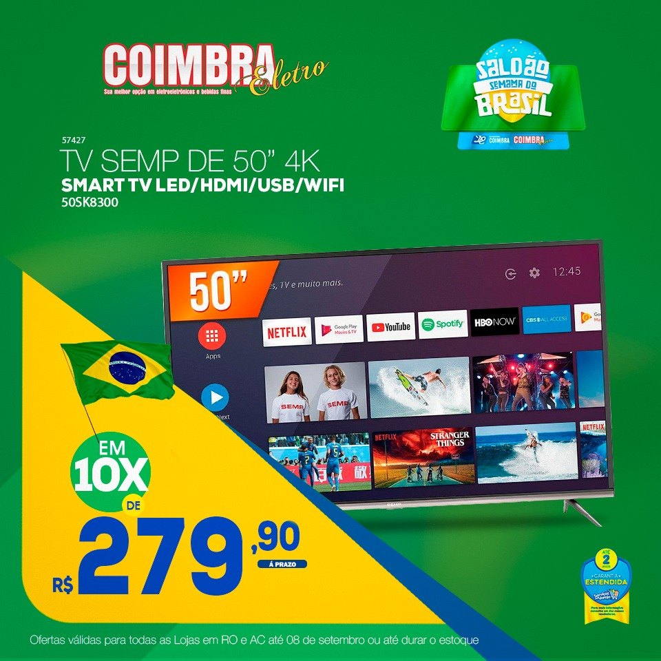 COIMBRA ELETRO: Semana do Brasil com promoções em todas as lojas 