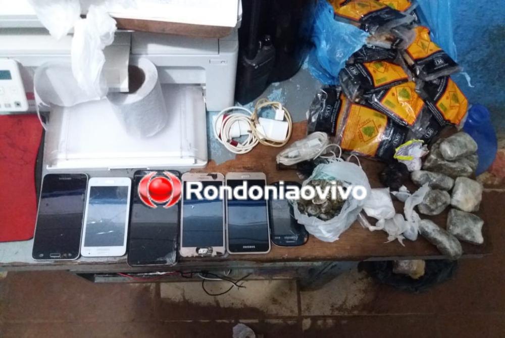 FLAGRANTE: Criminoso é preso jogando várias porções de drogas e celulares em penitenciária