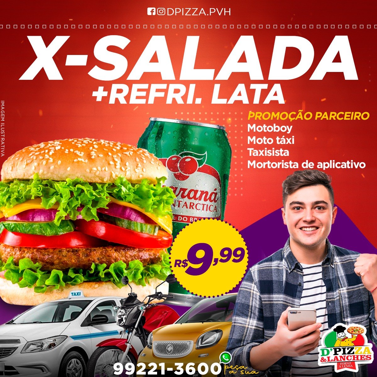 DELIVERY: Confira e aproveite as promoções da D’Pizza forno a lenha