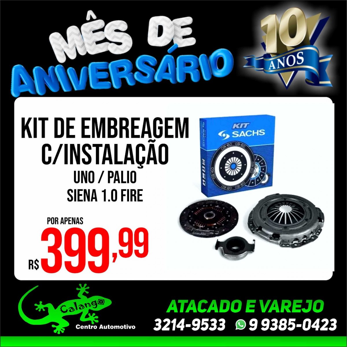 MÊS DE ANIVERSÁRIO: Várias ofertas na Calango Centro Automotivo para o seu veículo