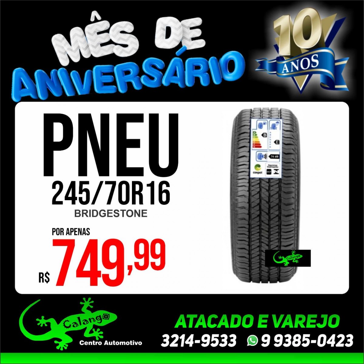 MÊS DE ANIVERSÁRIO: Várias ofertas na Calango Centro Automotivo para o seu veículo