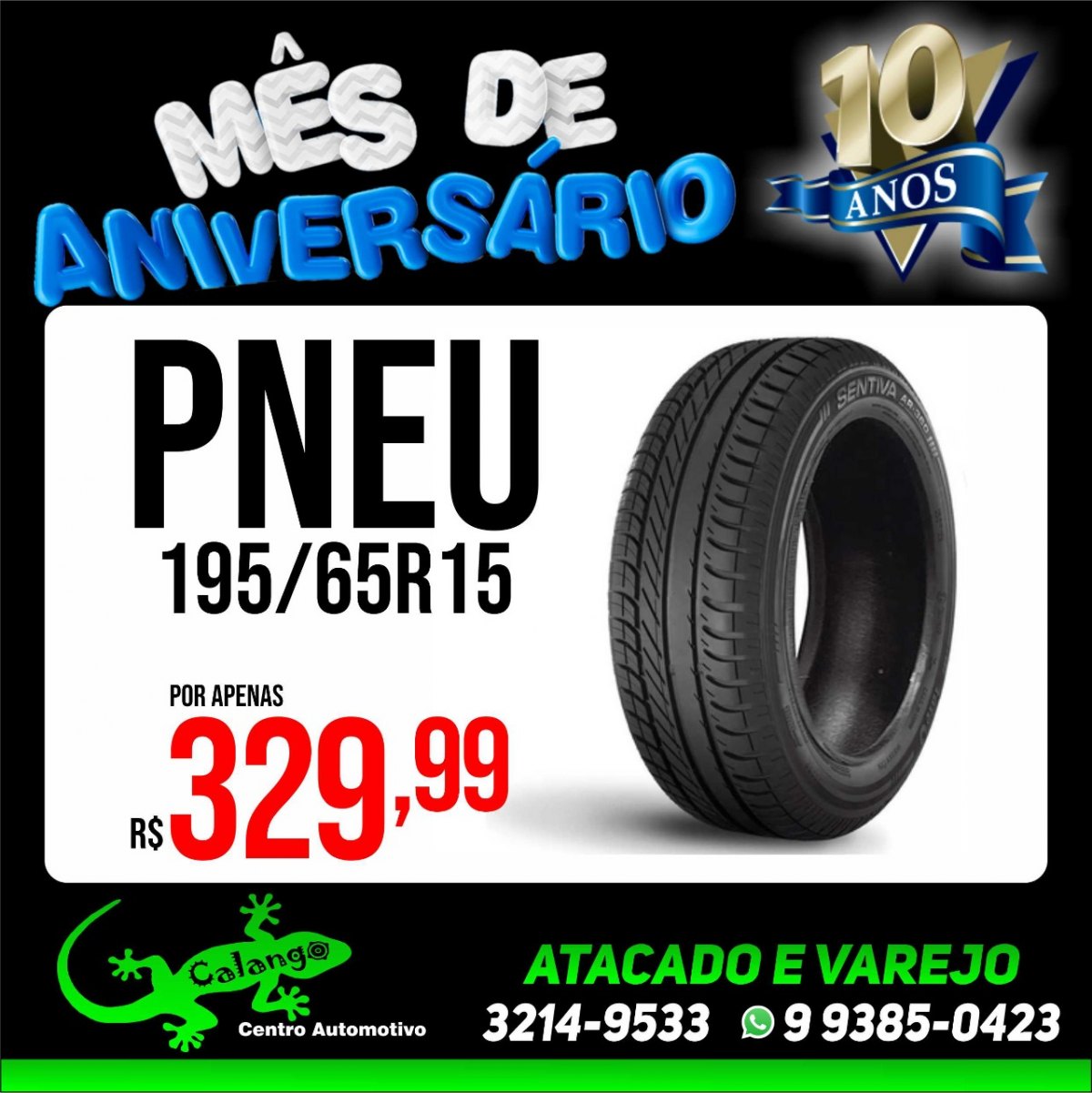 MÊS DE ANIVERSÁRIO: Várias ofertas na Calango Centro Automotivo para o seu veículo