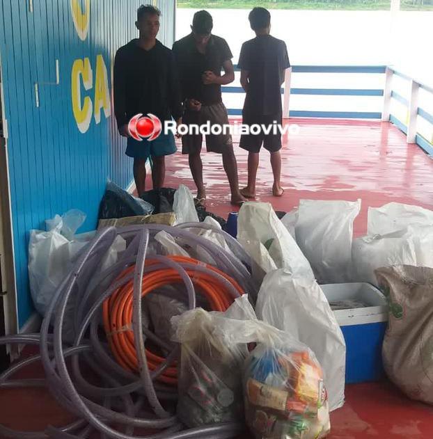 'PIRATAS DO MADEIRA': Polícia Militar age rápido e prende ladrões de embarcação