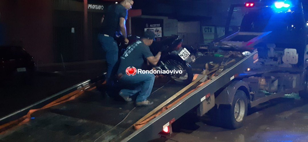 MOTO ROUBADA: Intensa perseguição policial e acidente são registrados na zona Sul