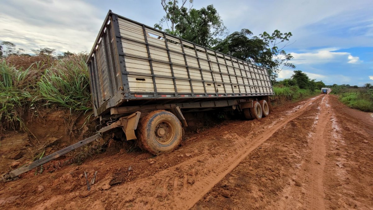 ATOLEIROS: Moradores da Ponta Abunã lamentam as péssimas condições das estradas